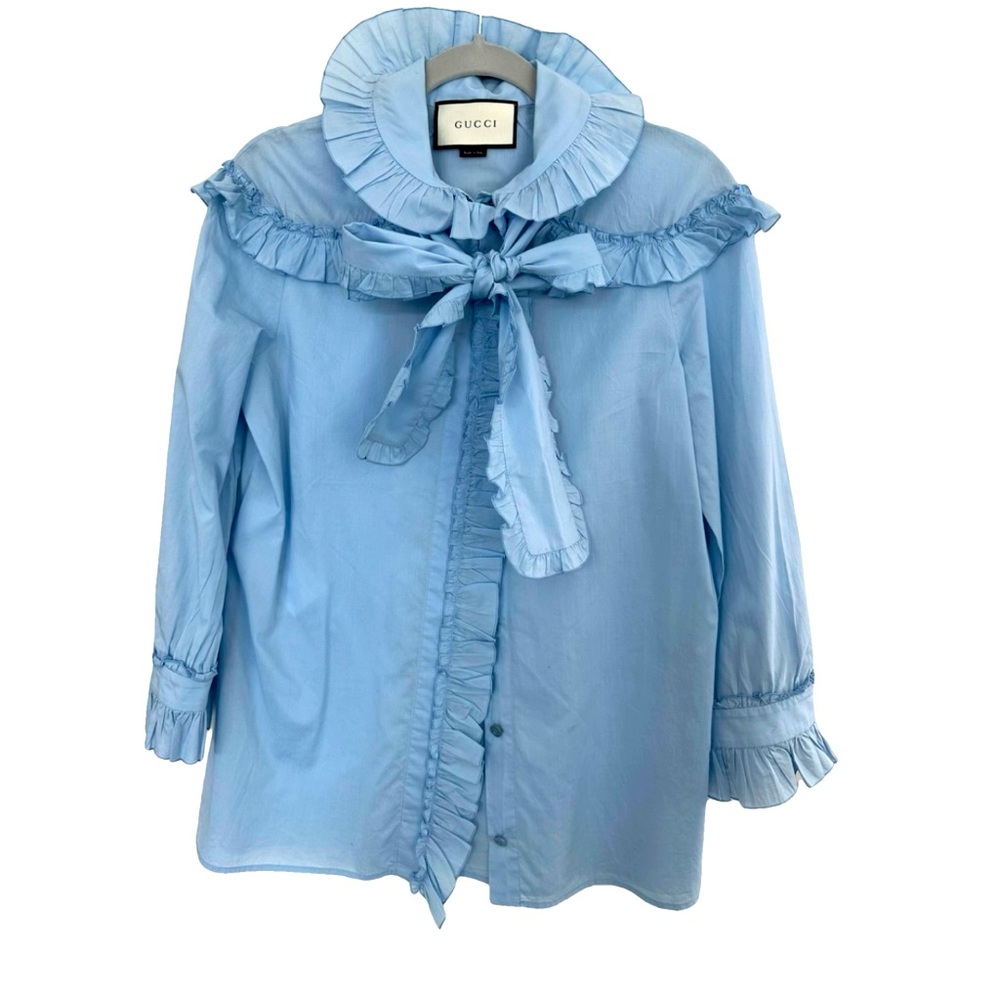 Gucci pearl blouse